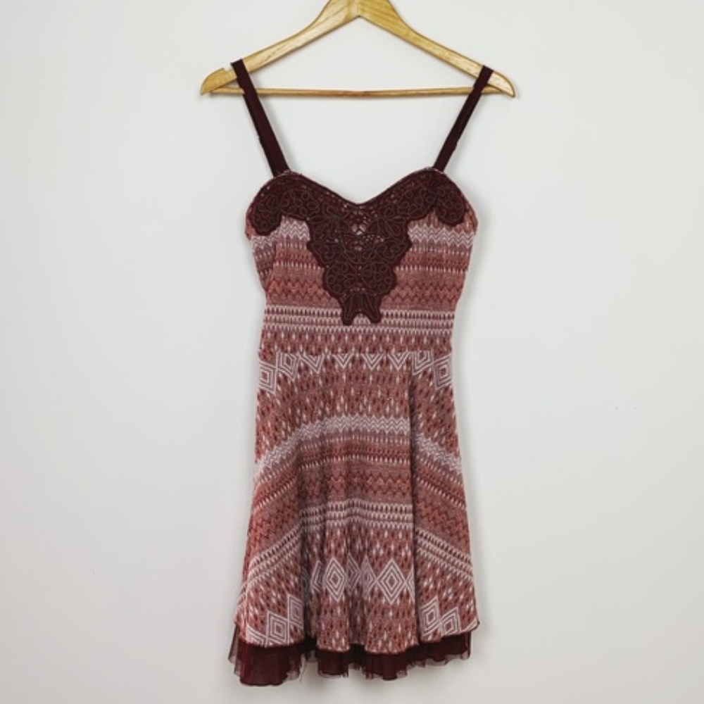CLOSET CLOSING Free People Embellished Mini Dress